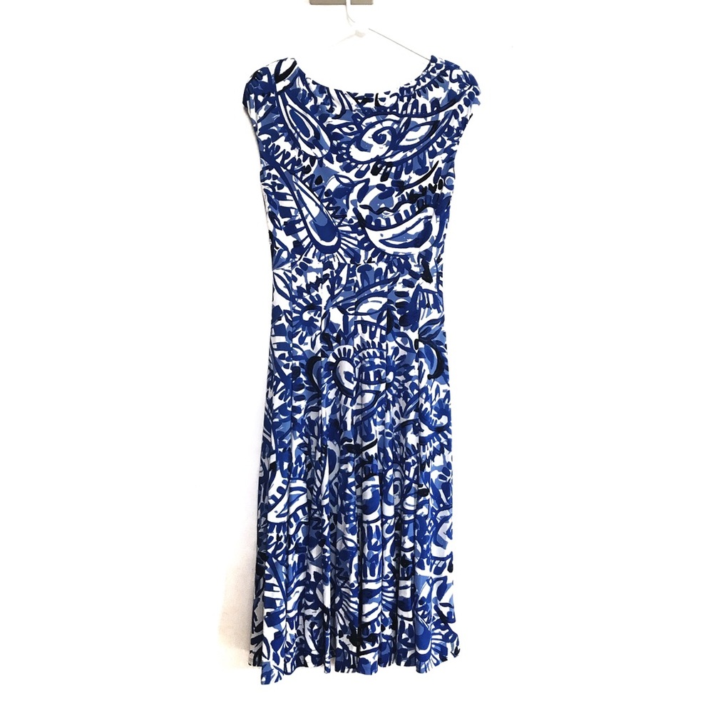 Lauren Ralph Lauren Blue Dress Sz 4 - Picture 3 of 3